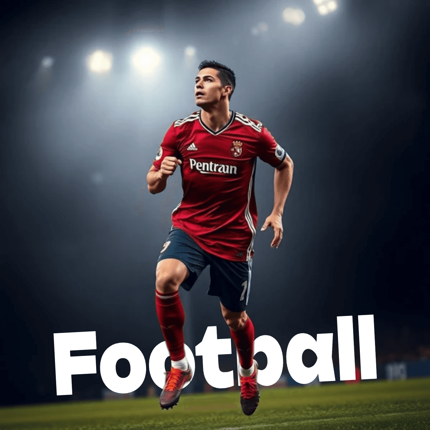 nf-image | football | text behind image by nf image creator