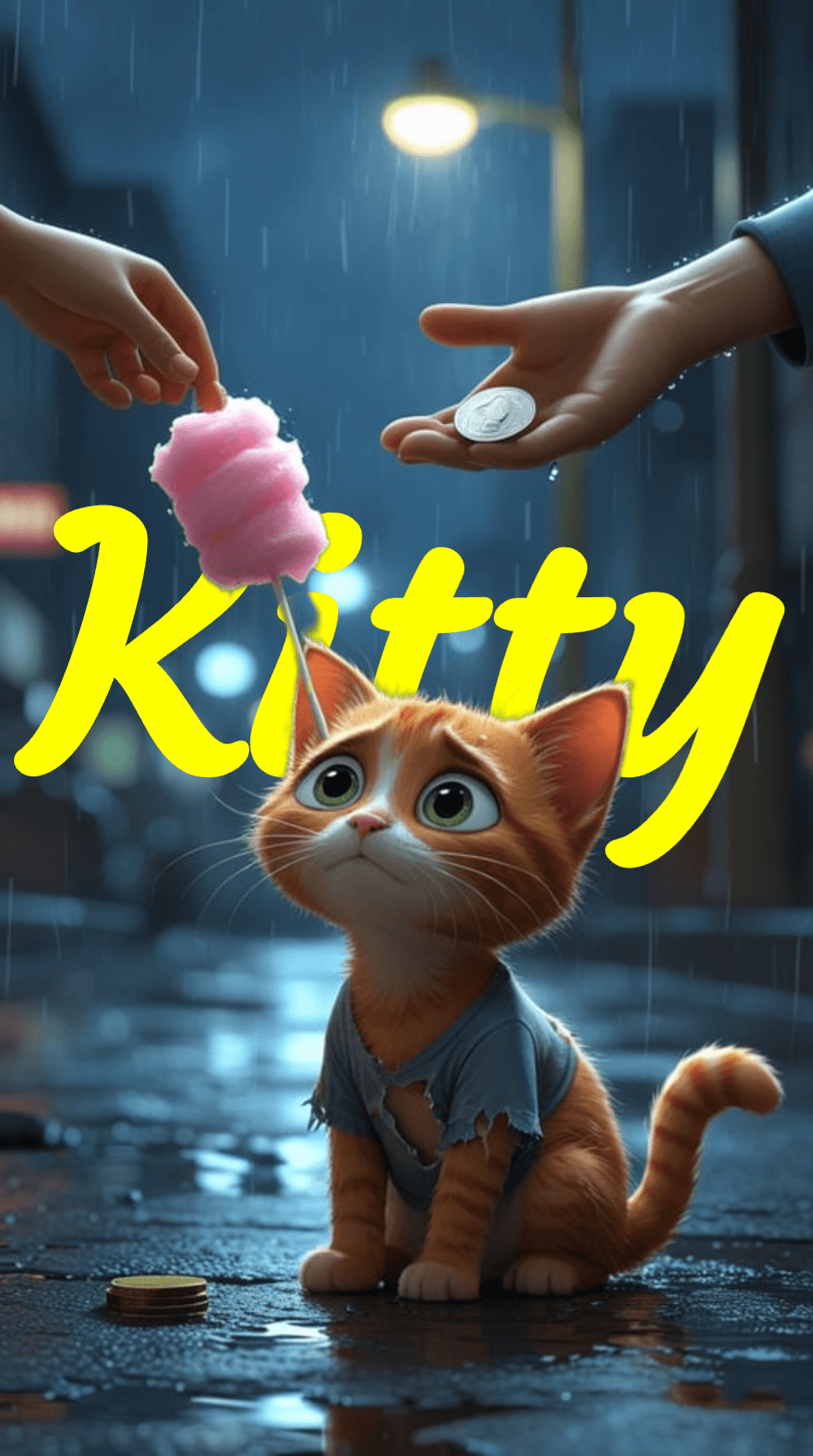nf-image | kitty | text behind image by nf image image creator
